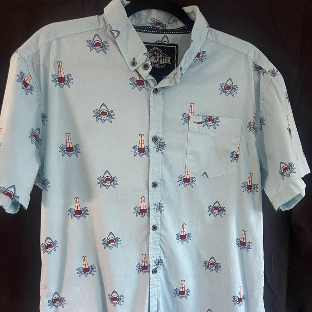 SHARK ATTACK SHIRT FOR SUMMER EVENTS SIZE L